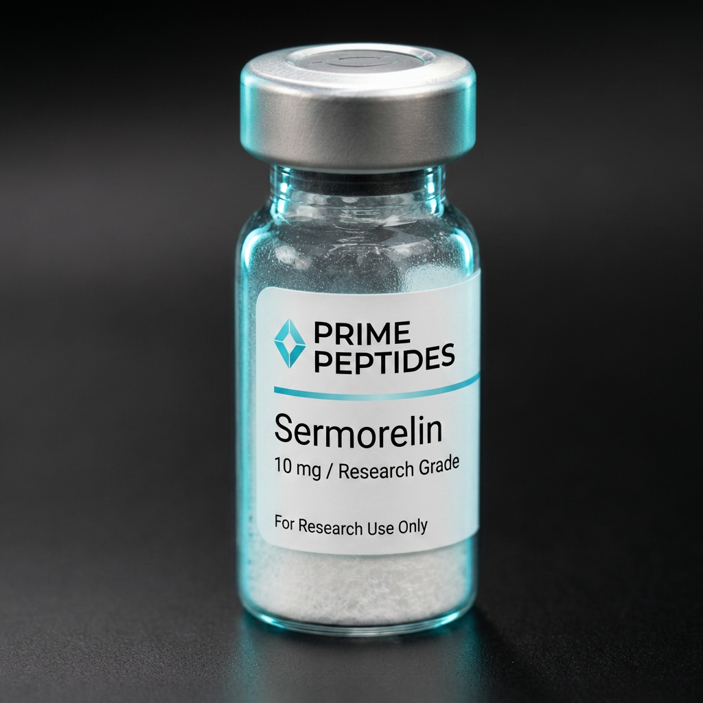 Premium research peptide vial