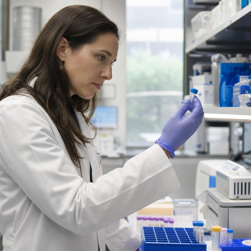 Researcher working in a laboratory
